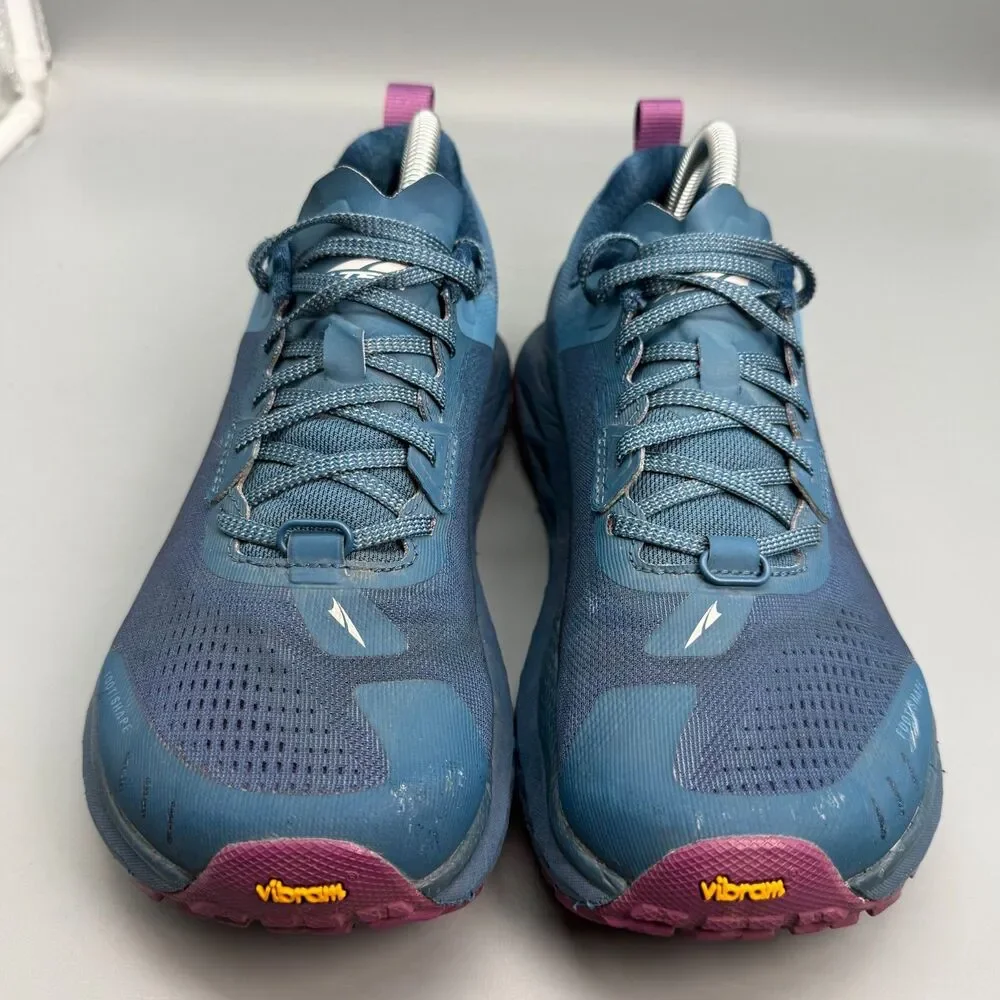 Altra Olympus 4 Women's 9.5 Moroccan Blue Lace-Up Low Top Trail Running Sneakers